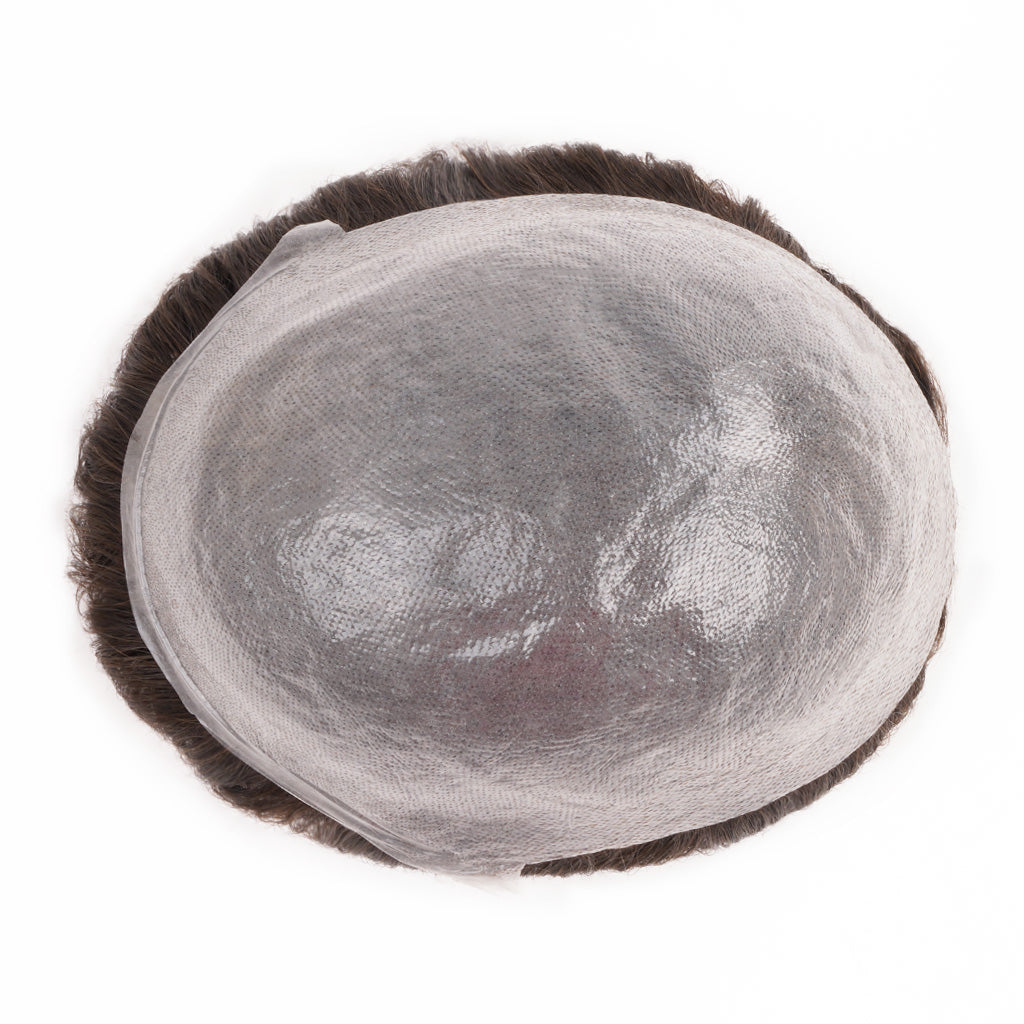 Thin skin hair system - top view showing thin skin base