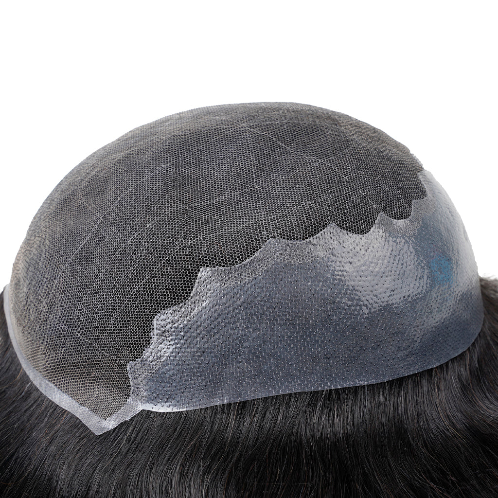 Swiss lace hair system - breathable lace