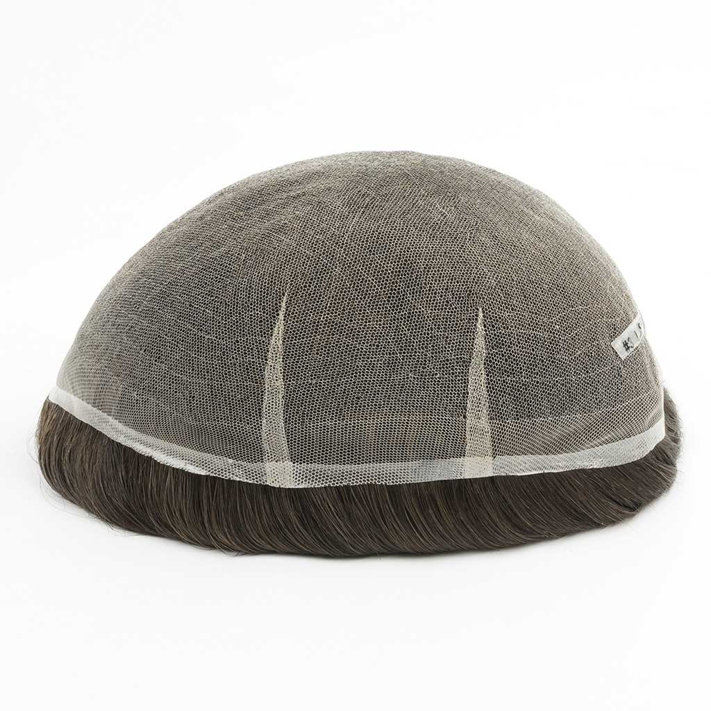 side view of super fine swiss lace