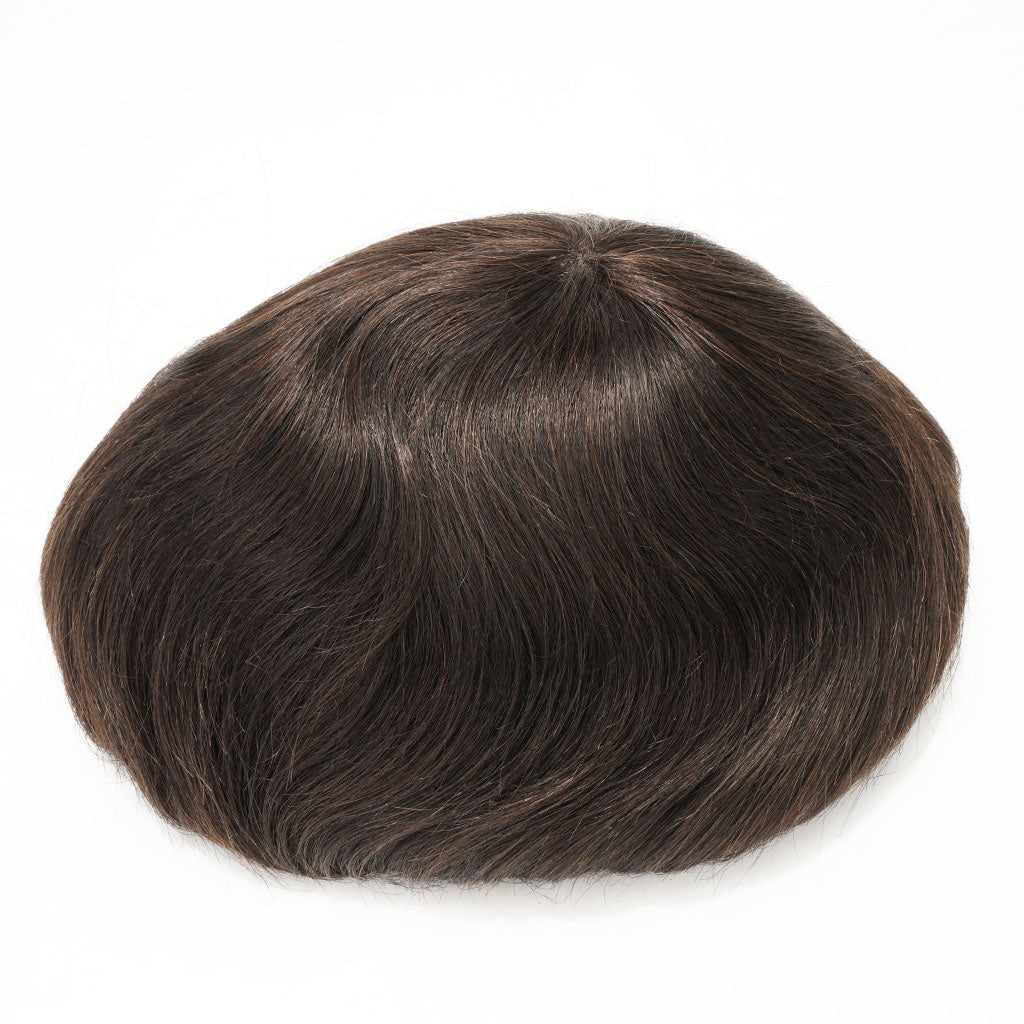 hairpiece showing natural hair