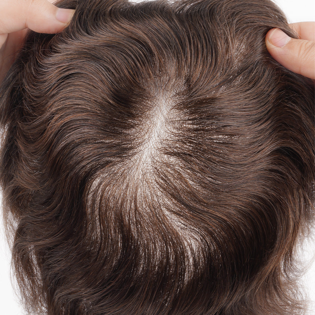 Thin skin hair piece - realistic scalp appearance