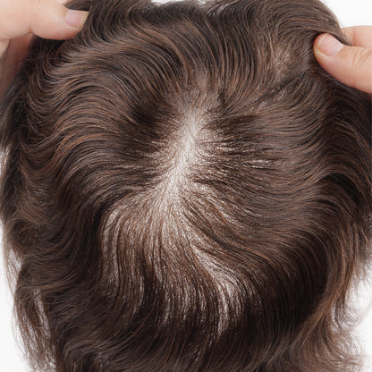 Thin skin hair piece - realistic scalp appearance