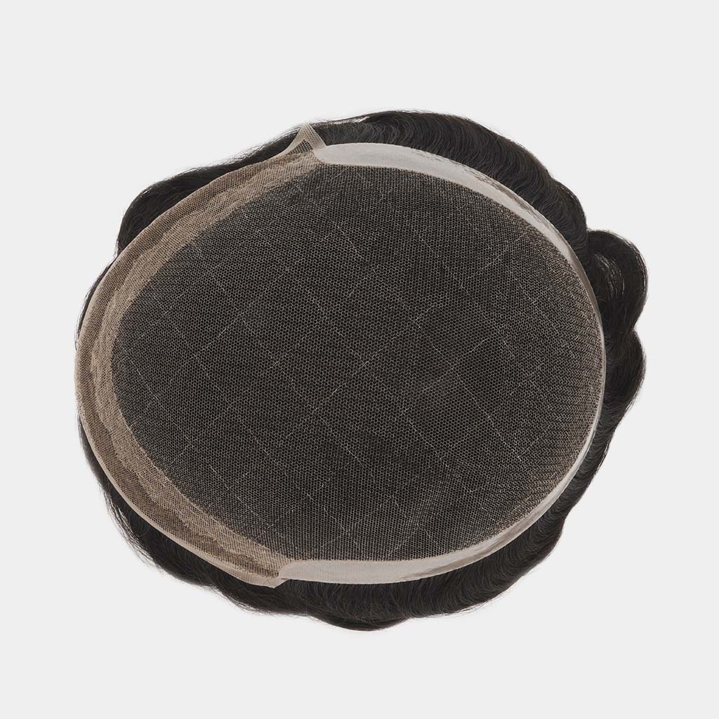 Lace Hair System With PU Back and Sides