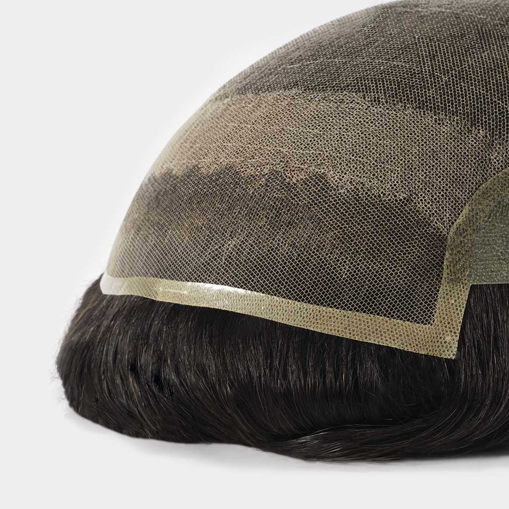 Lace Hair System With PU Back and Sides