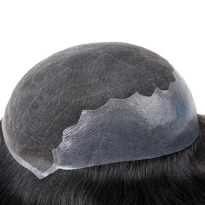 Swiss lace hair system - breathable lace