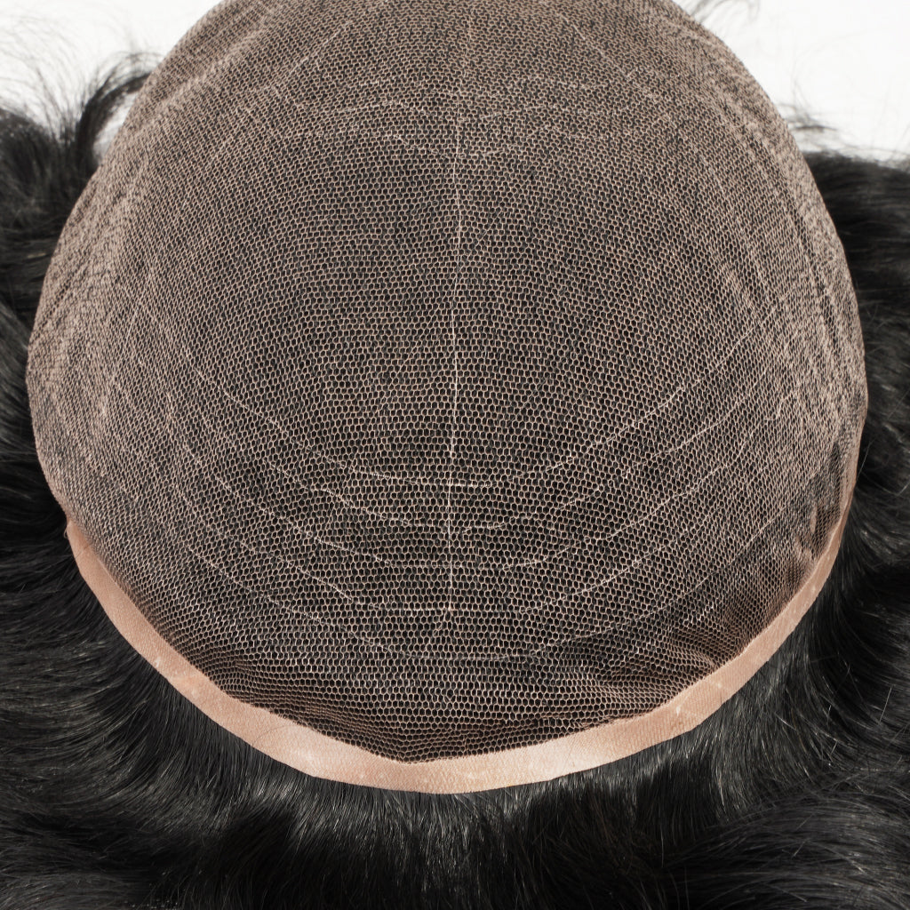 Double knotted Remy human hair system