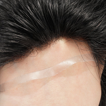 Swiss lace hair piece - lightweight breathable design