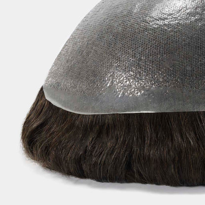 close-up view of hairpiece