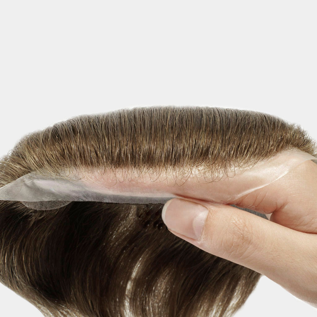 hair piece showcasing breathable base