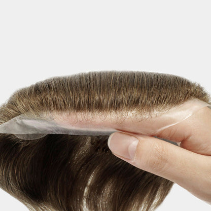 hair piece showcasing breathable base