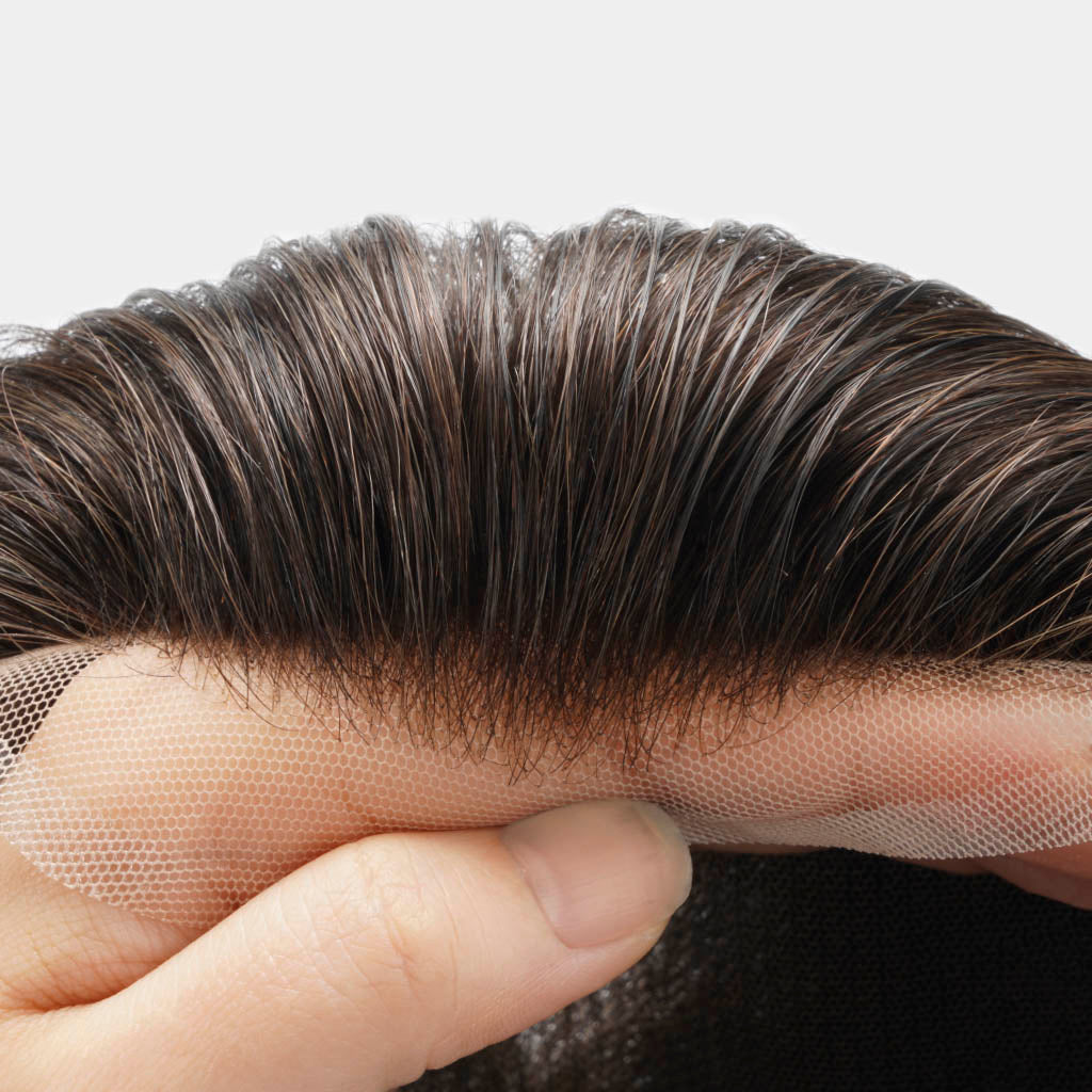 Full French lace hair system -breathable lace construction