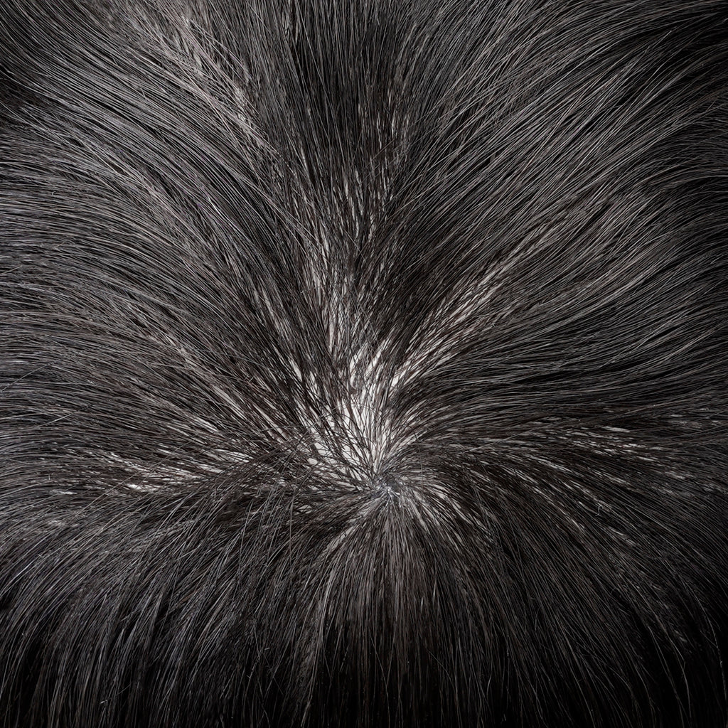 Thin skin hair piece with natural hairline