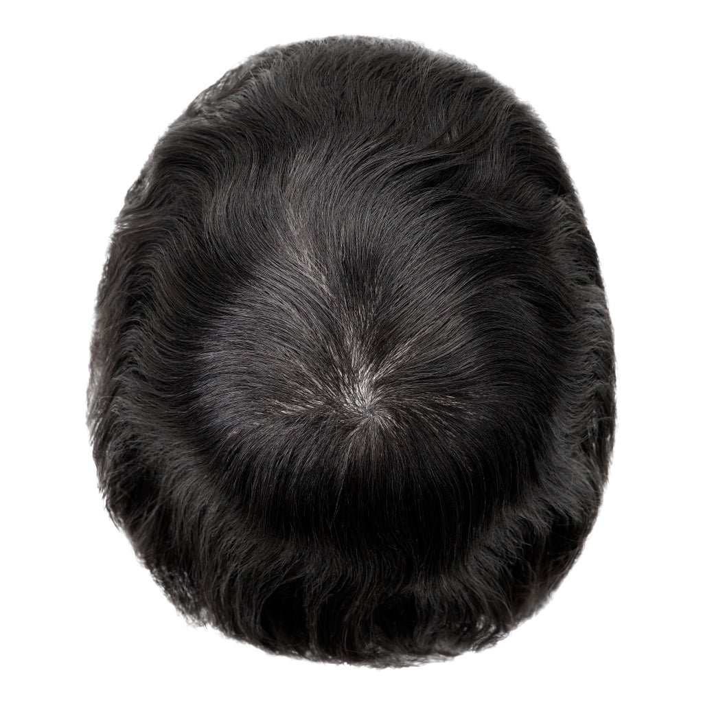 Thin skin hair piece realistic scalp appearance