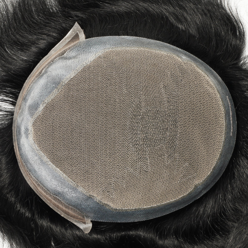 top view of hairpiece base