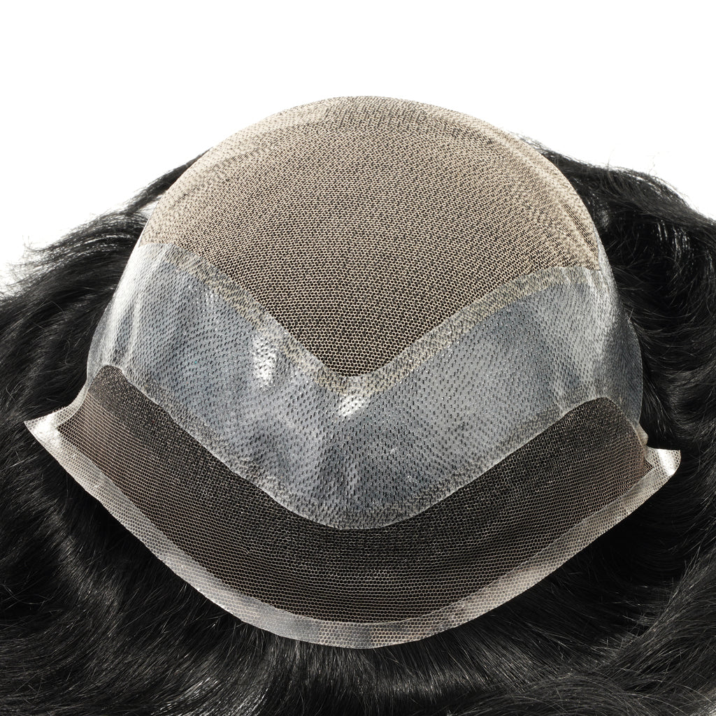 hair system with pu perimeter base