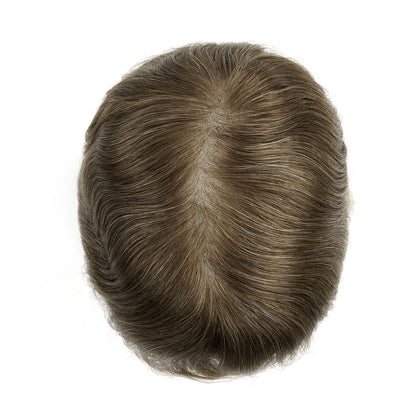 Hairpiece showing natural hairline